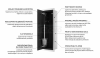 BALNEO Schowek na szczotkę WC Wall Box Brush L Black Glass lewy do wbudowania w ścianę ze stali nierdzewnej czarny